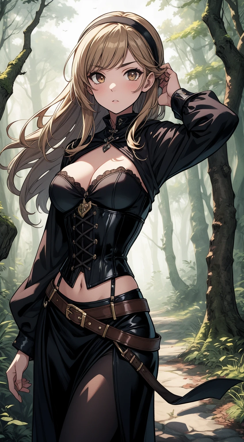 1female,11yo,bit girl,super adorable,smallunderboob,nice hand,Pornographic exposure, 独奏,(Background with:ln the forest,the rainforest,in summer,Water on the ground,exteriors) Feel free to hairstyle,Stride,Sweat profusely,drenched all over the body,seen from the front,Long blonde hair , mostly cloudy sky,(((tmasterpiece),(Very detailed CG unity 8K wallpaper),best qualtiy,cinmatic lighting,detailed back ground,beatiful detailed eyes,Bright pupils,(Very fine and beautiful),(Beautiful and detailed eye description),ultra - detailed,tmasterpiece,)),face to the viewer,frontage,A high resolution,ultra - detailed)nakeness,Wipe off panties,revealing breasts,Bare genitalia, Bulge,Camel toes,Raised sexy,Lewd expression,Flushed complexion,Open-mouthed,frontage,military hat,(Wearing:Red cape,Classical military uniform,Black pantyhose)