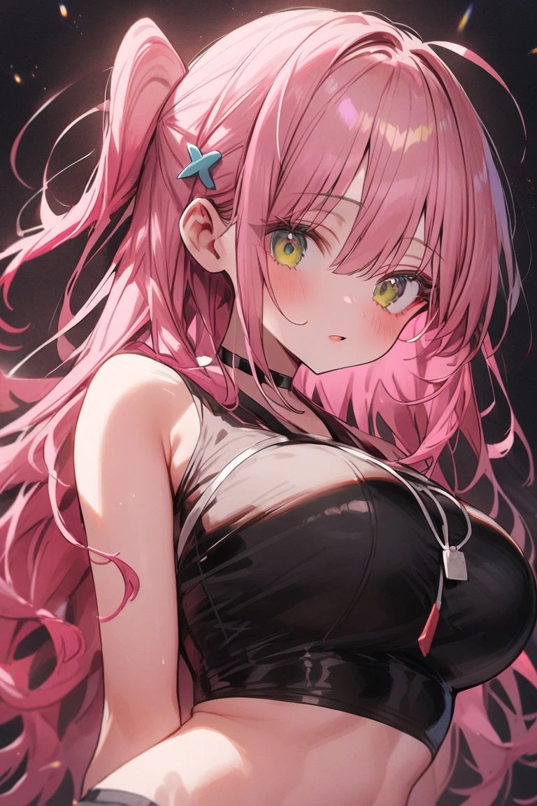 Anime Pink Hair Big Smile