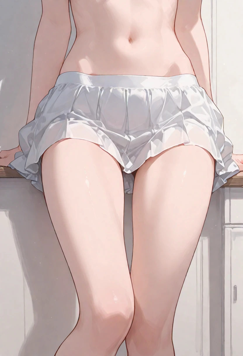 (masterpiece), mature school girl, sexy, full body shot, floral lace undies, natural light, photorealistic, cameltoe, diffused light, depth of field, white skirt, steam, (lift skirt),  lifelike