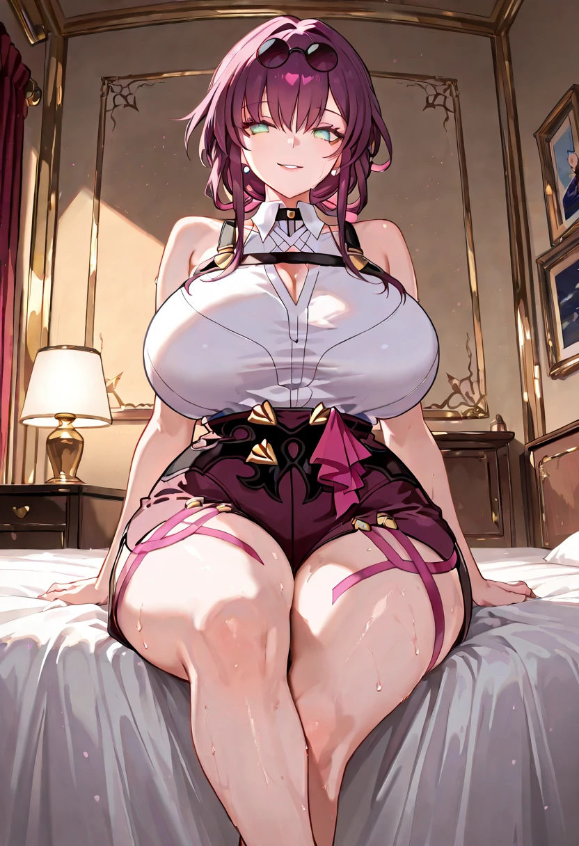 A women, wearing sexy bra,large breast,lying,look left, grabbing head,Plump thighs, fingers entered her mouth, her vagina was poked by a penis, deepthroat,BDSM, hardcore,sex brutal, detailing art