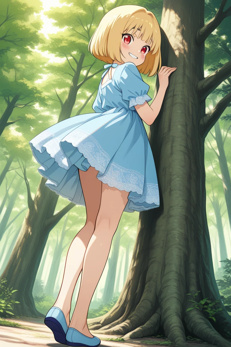 (masterpiece:1.4), (best qualit:1.4), (high resolution:1.4), alice liddell, blue micro bikini, black hairband, smile, looking at viewer, pornographic, seductive posture, accurate anatomy , (bent over :1.3) , ass, NSFW , ((string, thong,)):1.3 , rear view , looking at viewer , pressenting, exposed , seductive posture, bent over, sexy pose, alluring,