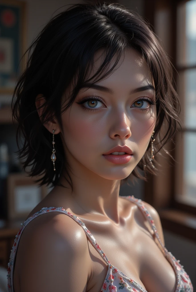 portrait of a young woman, intricate artwork by Joaquin Sorolla, soft natural light, 85mm, sunshine on her face, cinematic lighting, lumen reflections, photography, stunning environment, Hyperrealism,