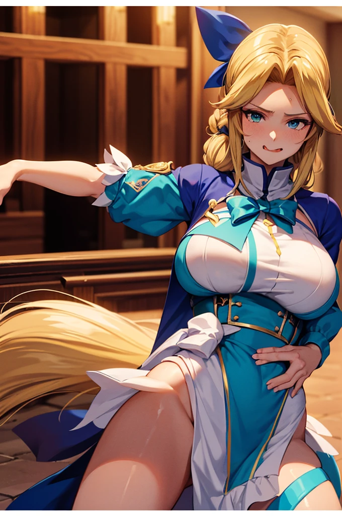 ((masterpiece)),((Write neatly and in detail)),Beautiful and pretty older sister,Dynasty Warriors 7,Wang Yuanjie,Normal chest,ponytail,blush,Embarrassed expression,Open your mouth,Full nudity,sit,Spread your legs,((POV cowgirl sex)),Show your vagina,((Leaking while walking:1.2)),Complete human body,bedroom