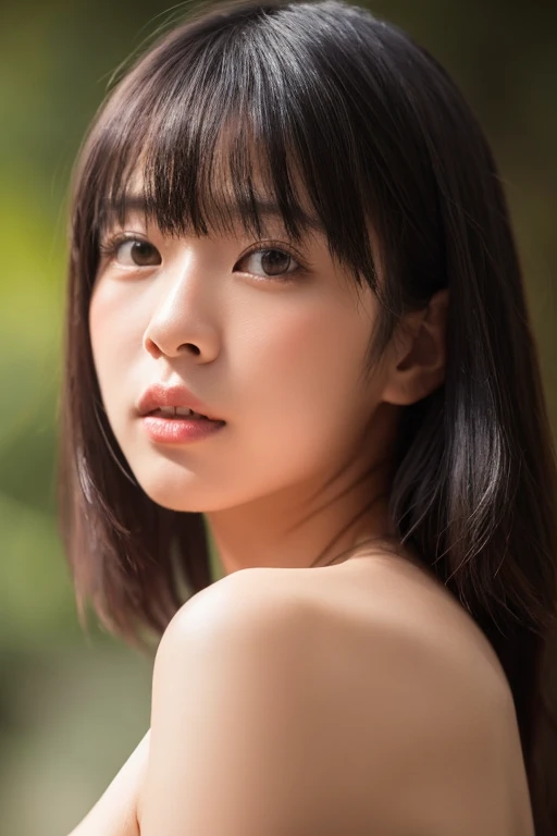 (8K), (Highest quality:1.4), (Hmph:1.2), (Realistic:1.3), (RAW Photos), (The best beautiful girl), （whole body）、（Small nostrils）、(Ultra-high resolution), (Detailed face), Flawless, Beautiful and cute face, (Slim body), Beautiful Hair, short hair、bangs, (Symmetrical eyes:1.3), (fine grain), (Detailed skin)、18-year-old、Flat chest、Small breasts、Flat boobs、Small breasts