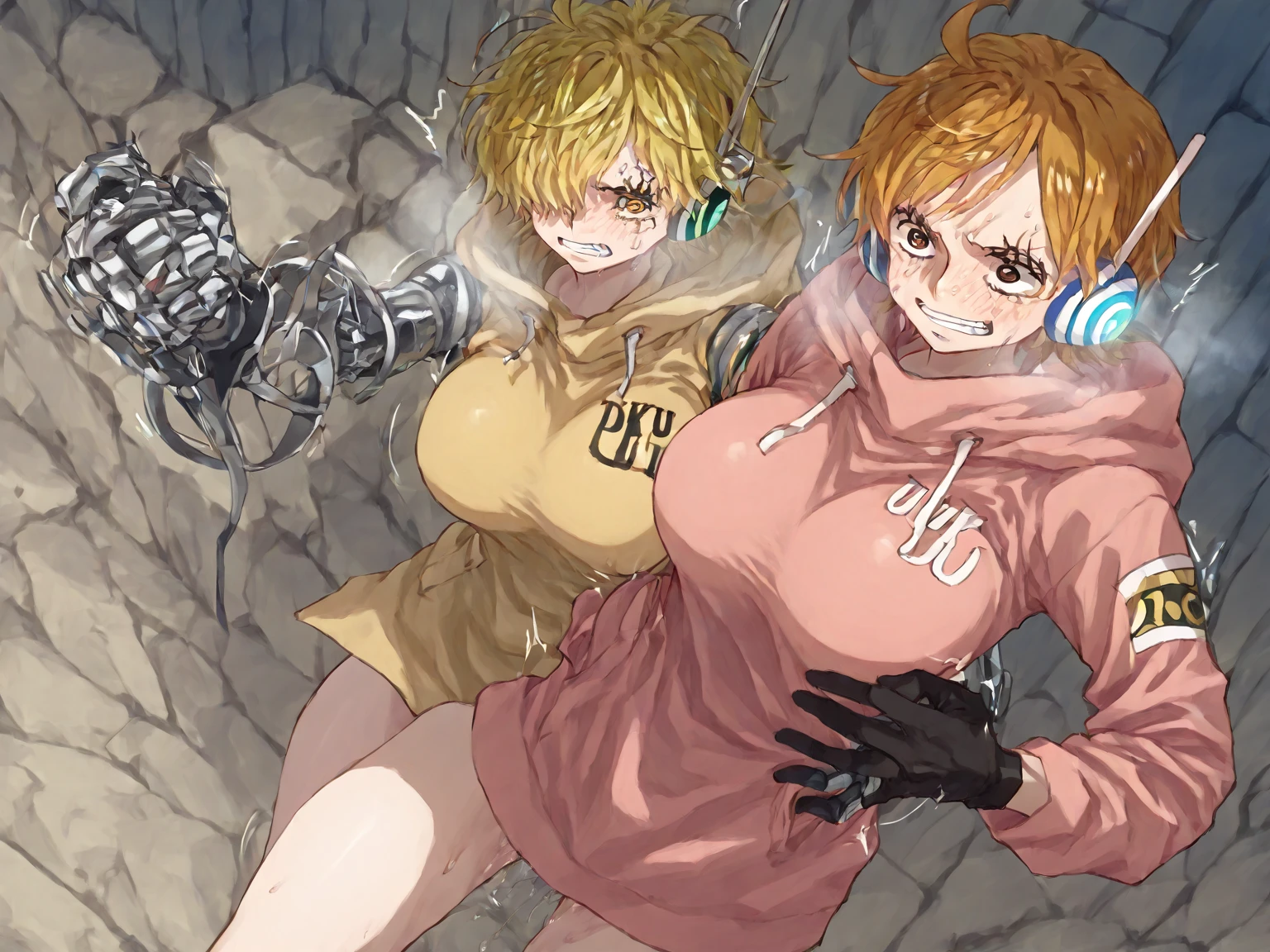 ((Two high school girls: 2)), dynamic angles, perfect body, night, external lighting, (anatomically correct), masterpiece, best quality, practical, super real, eye roll (orgasmic eyes), his tongue It is extremely delicate and protruding, with white saliva flowing from the corner of its mouth. Cute, high resolution, super detailed, very detailed, extremely detailed eyes and realistic oversized student, pale, tanned skin, glamor, spaghetti strap short waisted t-shirt, big , cleavage. Nipples exposed, navel, Tanned skin, pink hair, blonde, short straight hair, long curly hair, short hair, pixie cut, cosplay, late night, (lingerie), wet, legs spread. Sitting with legs spread apart, M-shaped legs, ((sexy); 1.5)) white underwear, pink underwear, yellow underwear, black underwear, the underwear moved to the side of the thigh, a large amount of viscous white liquid seeped out from both sides of the thigh come out.
(8K, Instant, Highest Quality, Masterpiece: 1.4), UHD Web, (Photorealistic: 1.48), Masterpiece, Best Quality, Super Detailed, 8K, Detailed Lights, Detailed Shadows, Original, (Detailed Skin), (Photorealistic: 1.2)