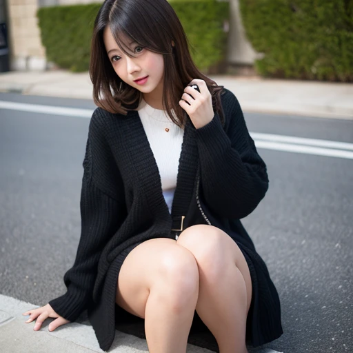 highest quality, Ultra-high resolution, Highly detailed skin, Physically Based Rendering,Down blouse,((from below))) ,(((Young face of 18 years old,Japanese high school girl、Place both hands on the ground、Leaning forward,naked,No bra)))(((panty shot.showing panties,squatting,open legs wide)))Small breasts, I can see the nipples too, from the front,))),(Japanese school girl uniform),(Beautiful background:1.2), (Cleavage), (Show me her white panties)Long black hair, open chest shirt