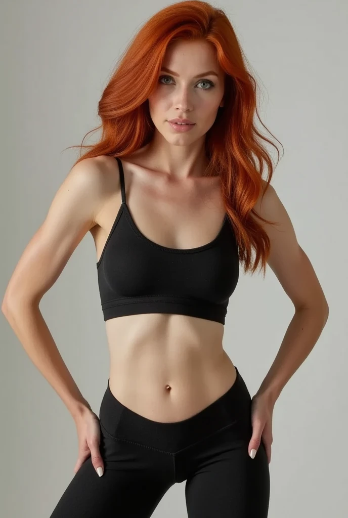 red-haired man, curly and short hair, offwhite, Youngh, bonitas, green eyes and athletic build