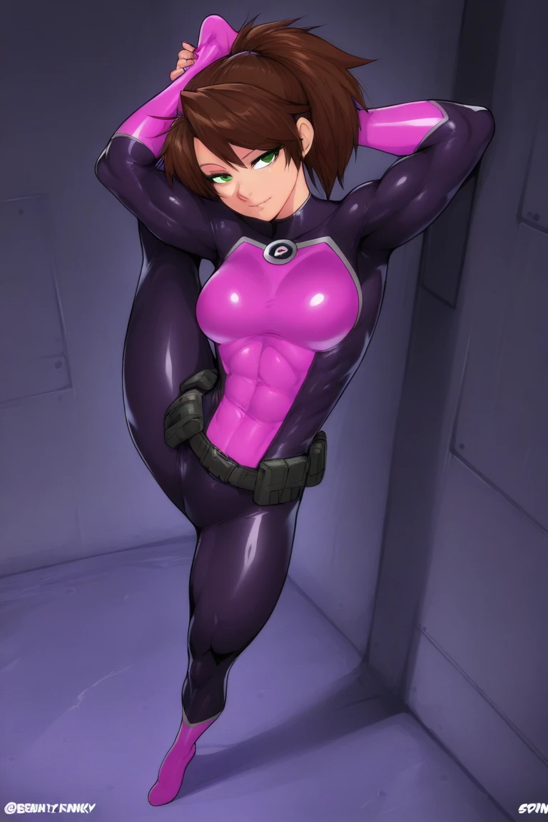 masterpiece, best quality, claire, claire redfield, resident evil 1girl, solo, ((((purple bodysuit)))), sitting, campfire, warm lighting, (fractal art: 1.3), colorful, highest detailed, perfect face, clenching teeth, annoyed,upper body, HDR, gigantic breasts, breast focus, boob window, bare breasts, arms at side, arms behind back, Detailed face, Detailed blue eyes, Detailed face, blue eyes, perfect eyes, perfect face, nude, spreading legs, presenting, legs spread apart