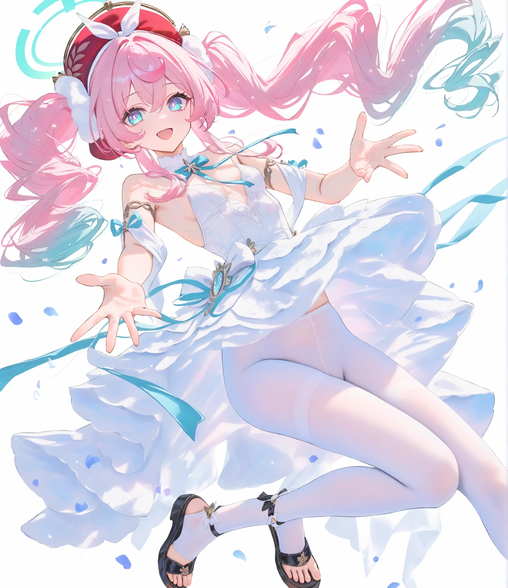 zerodois\(Expensive in francasterpiece artwork,a girl,pastel colored, cyan eyes, cyber punk character, long pink hair,big and deep breasts,가슴,white latex pantyhose,menage,arms bare legs,open navel,Slim your waist, happy grin, entire length, legsupms, lesbian full body:1.3
