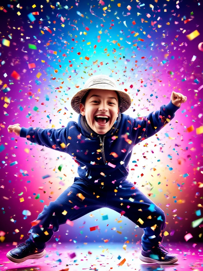 A magical and enchanting scene unfolds before your eyes: a carefree child playing in an open field, while exhaling musical notes in the form of colored smoke.
The child is surrounded by a rainbow of musical notes that float gracefully around him. Each note is represented by a cloud of translucent smoke, que se eleva delicadamente no ar, forming beautiful designs and patterns.
The music that accompanies the notes is smooth and harmonious, filling the room with a magical melody. As the child moves, as notas musicais ganham vida, Dancing in the air and creating a unique symphony.
The colorful smoke emanating from the child is vibrant and full of life. Cada cor representa uma nota musical diferente; vermelho para notas mais altas, azul para notas mais suaves, green for hopeful notes, e assim por diante. As the child plays and has fun, The musical notes and the colorful smoke intertwine, Creating an image of pure magic and inspiration.
Whoever witnesses this spectacular scene is enveloped by a sense of lightness and joy. The musical notes in the form of smoke seem to convey the child's emotions, expressando sua liberdade, Joy and imagination.
This image reminds us that music can be found everywhere, even in the simplest of games. Ela nos convida a explorar nossa criatividade, let go of our voices and dance to the rhythm of life. It's a reminder that music is a universal language capable of evoking emotions and connecting us to each other, trazendo alegria e harmonia ao mundo.