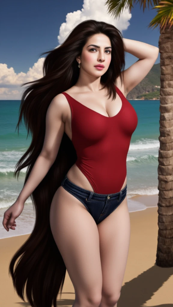 (()), Tifa, Final Fantasy 7 Remake, (MILF), MILF, Brown Hair Shade, Wind.Super White Skin,Pallor Skin,Masterpiece,Ultra-Real 8kCG,Super Long Hair,Beautiful,,, Reddish Brown Eyes,Colossal Tits,Left Earphone Only,Stick Earphone,Red Earphone,{One Earphone},Left Earphone,Glossy Skin,Beautiful,Beautiful Face,Pure Face,Fair Skin, Long Hair,((Colossal Tits, Beautiful Tits,), Glossy Skin, Skin Dent, ( White swimsuit,))))), (face details: 1.0),
