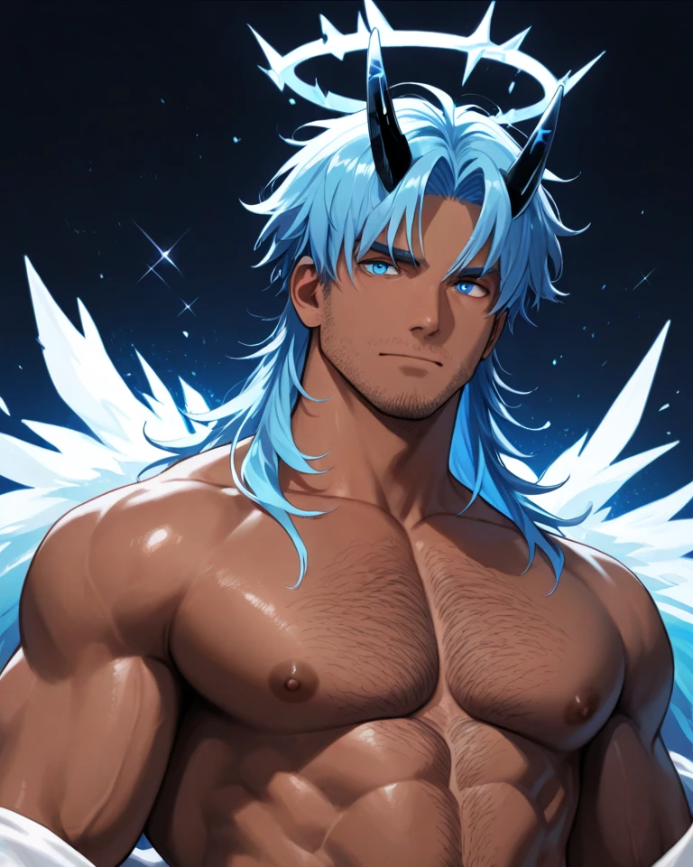4K, high resolution, Best quality, Masterpiece, perfect colors, perfectly shaded, Perfect lighting, posted on e621, (by Chunie), Furry, anthro, Furry art, ((Portrait)), Male wolf, gray wolf, (two-toned fur), hairy bodies, Blue eyes, (Seductive look:1.2), fit body, perfect male figure, Wear men's shorts,Abs，musculature,Detailed fur, Detailed face, Perfect face, (The stands up), Detailed background, ((Bonifasko lighting)), Wolf tail, (Detailed eyes), perfect pupils