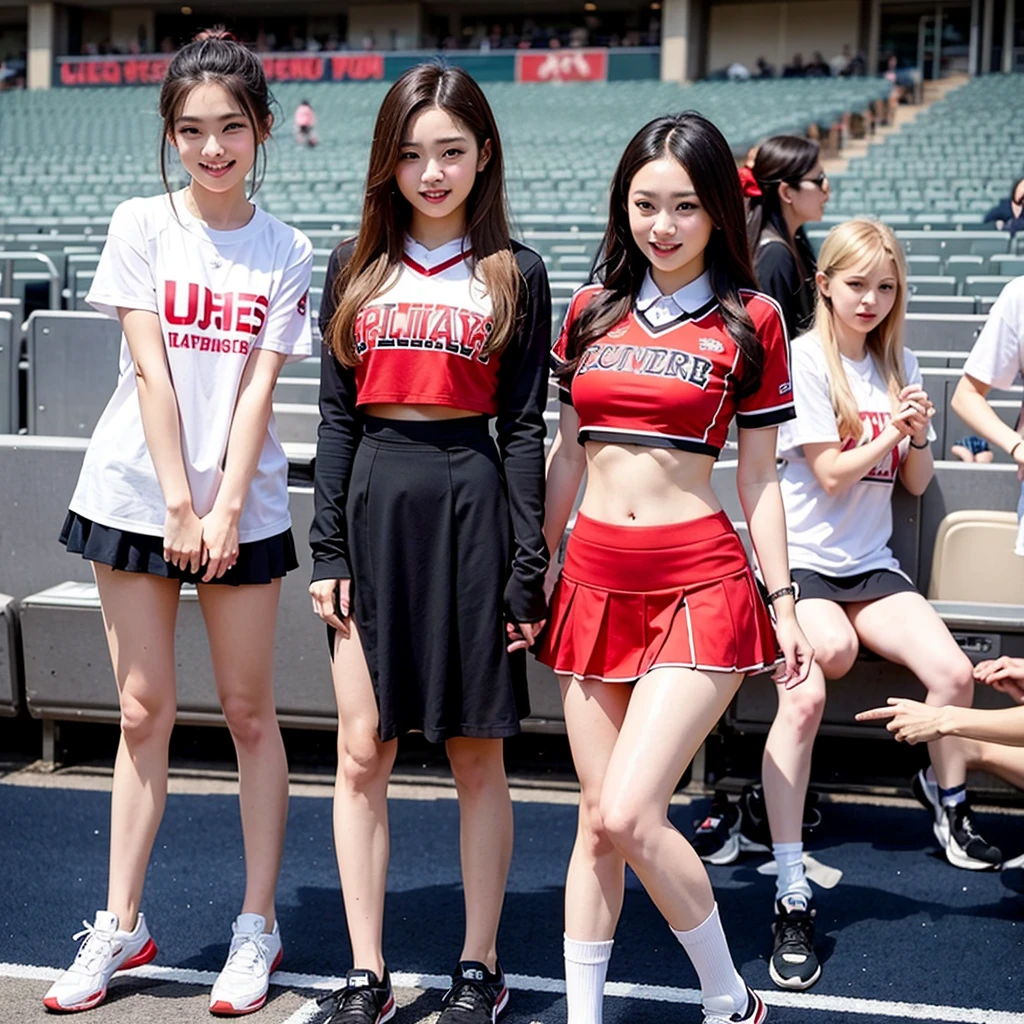 20-year-old Japan female、cheer girl、Mini skirt --auto