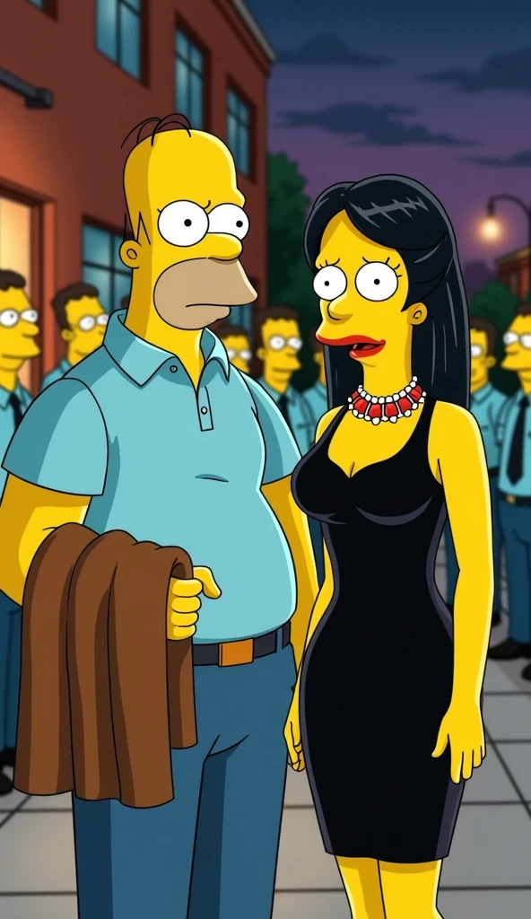 gomez and morticia addams <lora:addams_v1.5c2:1> posing at the beach, sunny afternoon, palm trees