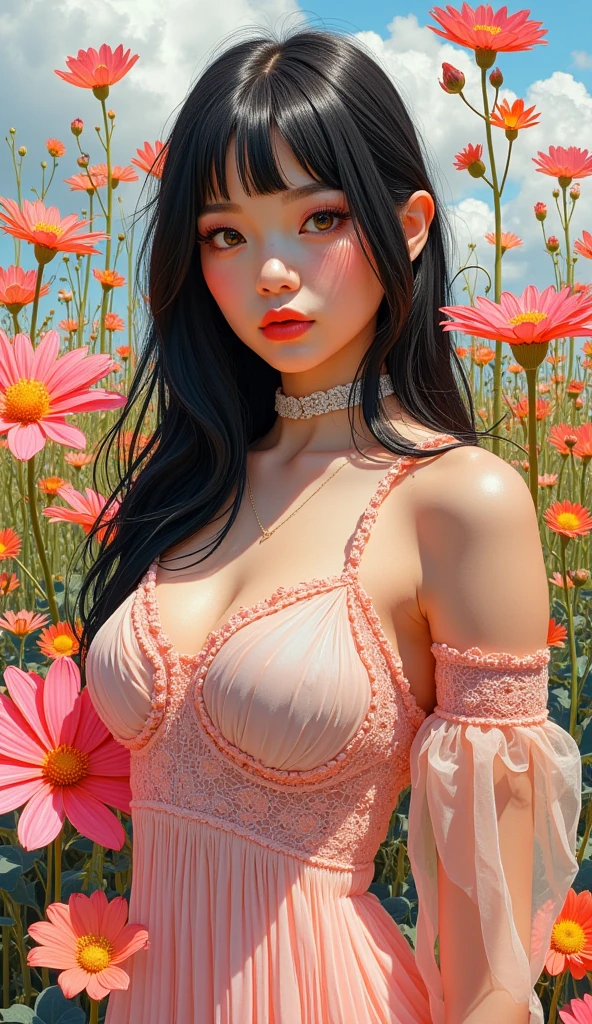{{{{{3,318 trillion pixels high resolution, vivid filter, Photoshop enlarged her breasts curved her waist and hip line turned her nipples pink and added the shimmering effects of youth, nsfw, A girl I thought was still very young showed her panting face and ample breasts, Realistic scenery and lovely nudity Japanese girl in a romantic Cylindrical crystal sparkling herbarium filled with flower oil, She's drastically panting, to reveal her pink nipples and full tits, thicken the lips look pretty, Her fluffy skin and curvy back, Boobs are fluffy and bouncy, Tits that get rounder bigger}}}}}, {{{{{The sight of her wearing puberty lipstick and makeup is too erotic, detail of The panting face of a neat and cheerful girl loved by everyone, Her cute romantic panting Inside a sparkling herbarium in female hormones oil depicted in detail, Trapping her in a cylindrical glittering herbarium and pouring in oils that remake her young and pretty and sexy, The young girl turns sexy as she kneels and moans and turns into the female hormones that run through her body, The bulge in the side of the breast is too cute, sideboob}}}}},{{{{{The hormones in the sparkling herbarium cause the innocent girl to change rapidly tits swelled up to huge gazongas form two beautiful mountains revealing a tight cleavage, It's too cute and innocent to see her go into her own world panting, All the sexiness that's amplified inside her makes her panting, Cuteness preserved forever shining in exchange for life from her, her beautiful slender underbust, slender curvy cute waistline, an lewd fetish for lips and necks and waistlines, her clearer nip line from underbust to hips, gloomy straight wig, thick vivid lips}}}}},{{Extremely detailed}}