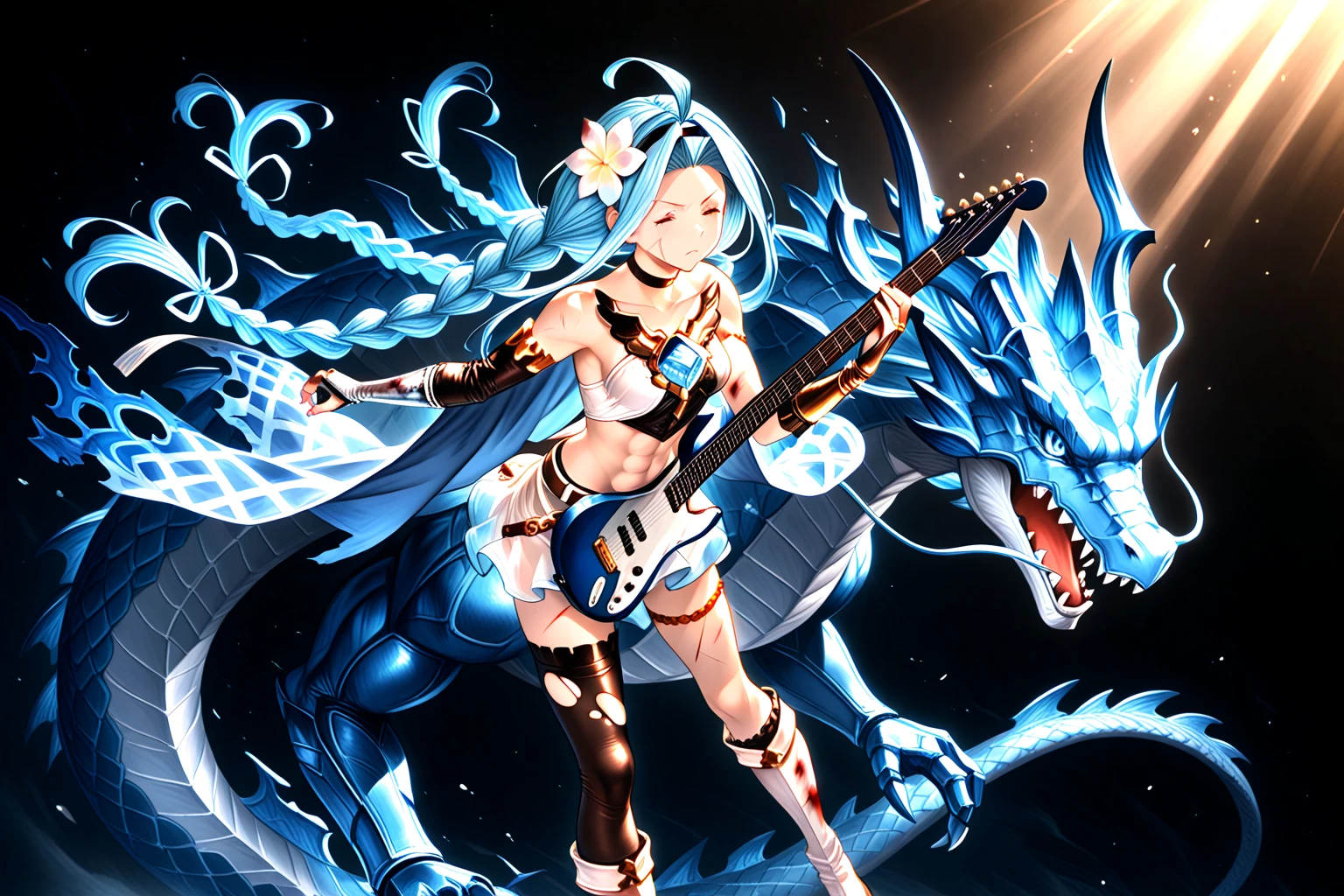 Anime girl with sword and dragon on white background, 2. 5 D CGI anime fantasy artwork, xianxia fantasy, Anime fantasy artwork, Xianxia, G Liulian art style, Detailed key anime art, Anime fantasy illustration, full-body xianxia, Anime epic artwork, epic anime fantasy, Detailed anime artwork, anime artsyle