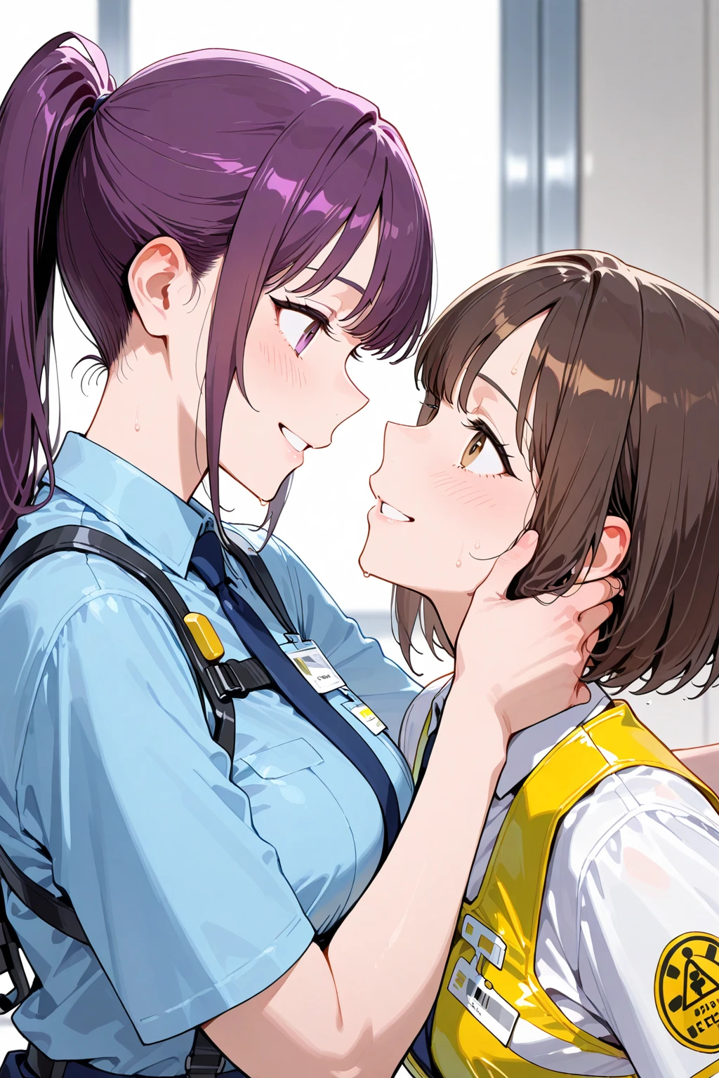 score_7_up, best quality, source_anime, anime screencap, 3girls, triplefellatio, 1futanari, , , , pov, 