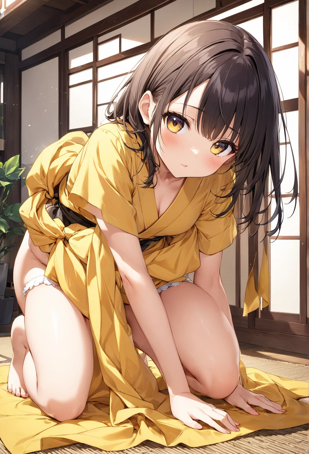 nsfw, (masterpiece, top quality, best quality, highly detailed:1.6), extremely detailed CG unity 8k wallpaper, (woman standing on the shrine, outdoor, Pastel Colors kimono:1.7), ((Maxi Length)), (leaning forward,close knees, hands between legs, pee running down legs:2), (((clutching crotch))), strong facial expression, (sharp eye:1.2), (scowl:1.1), (embarrassed,blush:1.3), (steam:1.9), (wet:1.1), (sweat:1.1), (trembling:1.3), (open mouth, wavy mouth:1.4), (harf open eyes:1.5), (feeling weak:1.5), (one eye closed, wink), (shoot from front, looking at viewer:1.2), Sandals, (long hair, Brown hair, low ponytail:1.4), (woman trembling with sexual climax:1.5), colorful, full body, wide shot, perfect composition, (Crossing legs, Touching the crotch:1.7), urination, incontinence, piss, peeing self, A lot of pee, pee running down legs, (((pee stream))), (pee puddle), wetting herself, peeing, blush, trembling, embarrassed, large breasts, Yellow pee, ((leaking pee)), Shaking one's shoulders, Breaking a sweat on forehead, puddle of pee, Pee at your feet, Pee spread on the floor, (Pee stains), Feet wet from pee, Pee-covered feet, Pee at your feet, want to pee, about to pee, Full bladder, Pee-soaked kimono, Pee-soaked ankle socks, Pee-soaked sandasls, natural makeup,