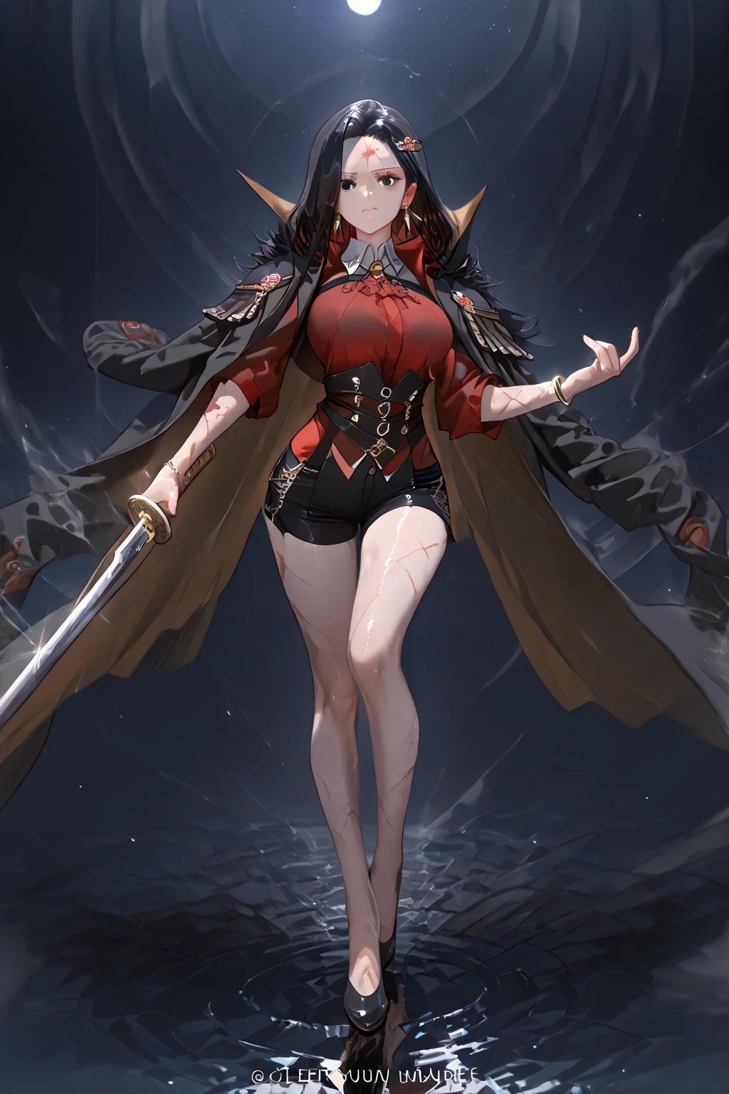 Cool beautiful woman, Are standing