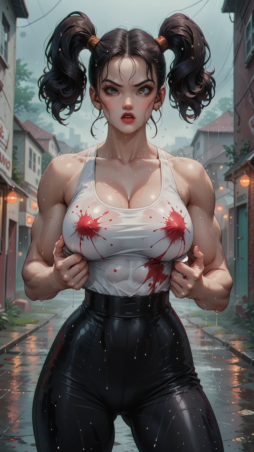 garota musculosa, cabelo preto, Asgard,Valkyrie,Senhora Cavaleiro,anatomia correta,epic fantasy digital art,obra-prima,8k,high definition resolution,Desenho detalhado,alta qulidade,, Epic composition,