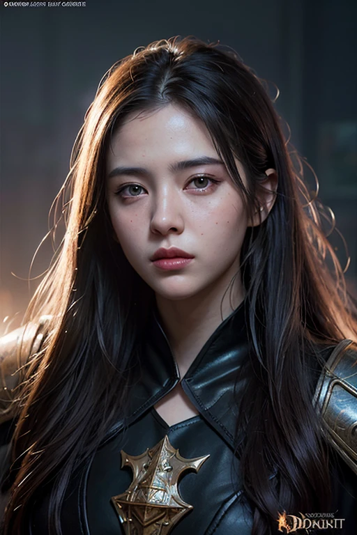 Hyperrealist portrait of female, fantasy art, photo realistic, dynamic lighting, artstation, poster, volumetric lighting, very detailed faces, 4 k, award winning, 1girl, in the dark, deep shadow, low key,(official clothing:1.4) ,long hair