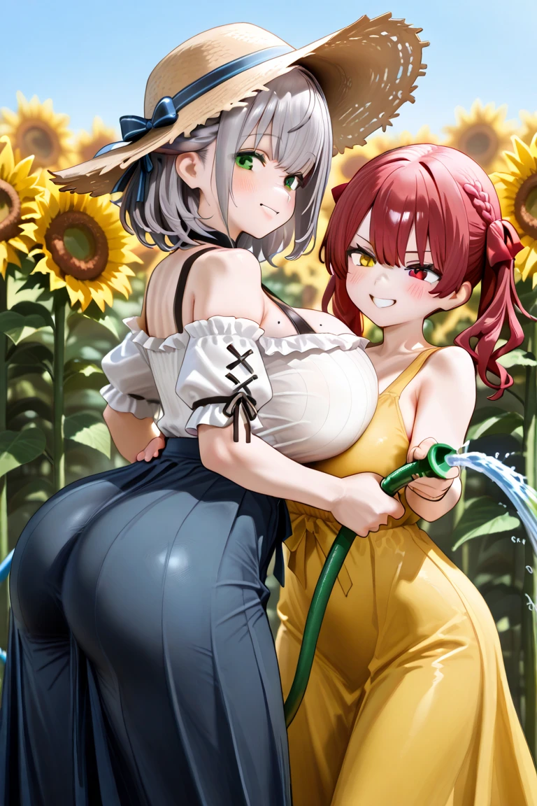 score_9, score_8_up, score_7_up, score_6_up, source_アニメ,Hermaphrodite boy gets fucked from behind by futanari woman, Futanari woman&#39;s penis inserted into hermaphrodite boy&#39;s pussy