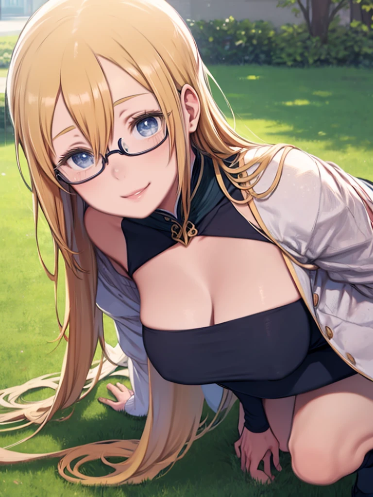 (masterpiece, professional photo:1.1), (8k, high resolution), single, solo women, European, (straight messy hair (dark blonde)), sexy curve, beautiful face, ultra detail eyes, (glasses:1.1), small breast, (high waist short pink:1.2), (teal high neck:1.2), sexy goddess, street, old beach side build, high quality image