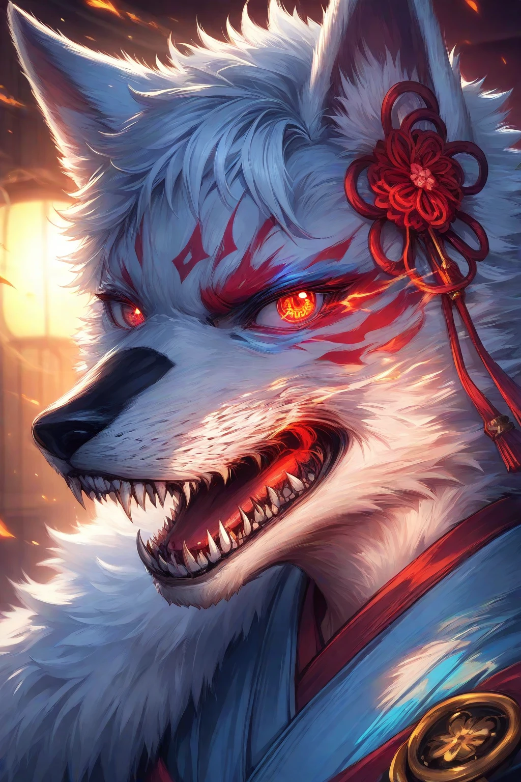 Princess Mononoke, hunting pose, searching, red mask, facepainting, fur cape, at night, sleeveless white shirt, tooth necklace, professional camera, professional photograph (best quality,4k,8k,highres,masterpiece:1.2),ultra-detailed,(realistic,photorealistic,photo-realistic:1.37), HDR, UHD, studio lighting, extreme detail description, professional, vivid colors, bokeh, portraits, fantasy, dark, moonlit, eerie, grayscale, Dramatic Lighting Note:The prompt uses multiple keywords to describe it,The main body of the picture is included、Material、Additional details、image quality、art-style、Aspects such as color tones and lighting。You can adjust the order and strength of your keywords on a case-by-case basis,But don't change the keyword itself。Please try to output as a Stable Diffusion prompt as required。