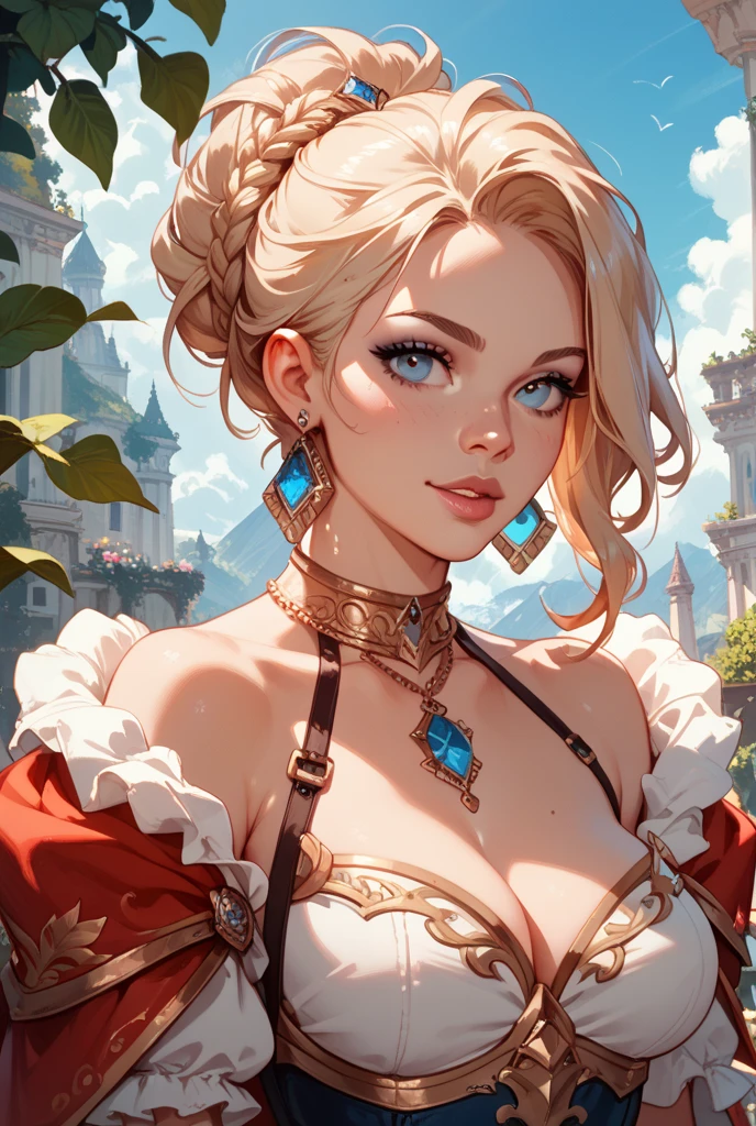 Beautiful girl with long white hair, Fair skin, and red eyes, In a forest with movie-like lighting, dark and little light. She is wearing a golden white dress, Her eyes were focused, Looking at the audience. Her skin is white, Her face was delicate and perfect., masterpiece, top quality works of art. This image is an incredibly detailed 8K CG wallpaper., Cinematic tones with artistic cinema lighting and neutral filters.​masterpiece, High resolution, anatomically correct, best quality, Multiple awards, textured skin, uhd, detailed face, detailled eyes, pink shiny lipgloss, Crystal rings, long eyelashes smile, 