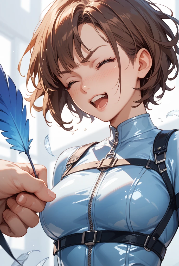 nsfw、(masterpiece, Highest quality, Super detailed:1.3), Perfect composition, 4K, (Very detailed, Super detailed), Sukesuke competitive swimsuit, Ecstasy face、High resolution, 8k Texture, Attention to detail, Very detailed肌の質感, Magnificent details, High Sharpness, One girl, (Fine grain:1.3), (25-year-old woman:1.3), (skinny), (Beautiful breasts),  City Hotel Room,smile、A pleasant looking face、Toned body、((Futanari))、An erect penis ejaculating into the crotch and pointing upwards、((Penis ejaculation:1.5))、Cumshot、Tears dripping from the tongue、Large nipple piercings