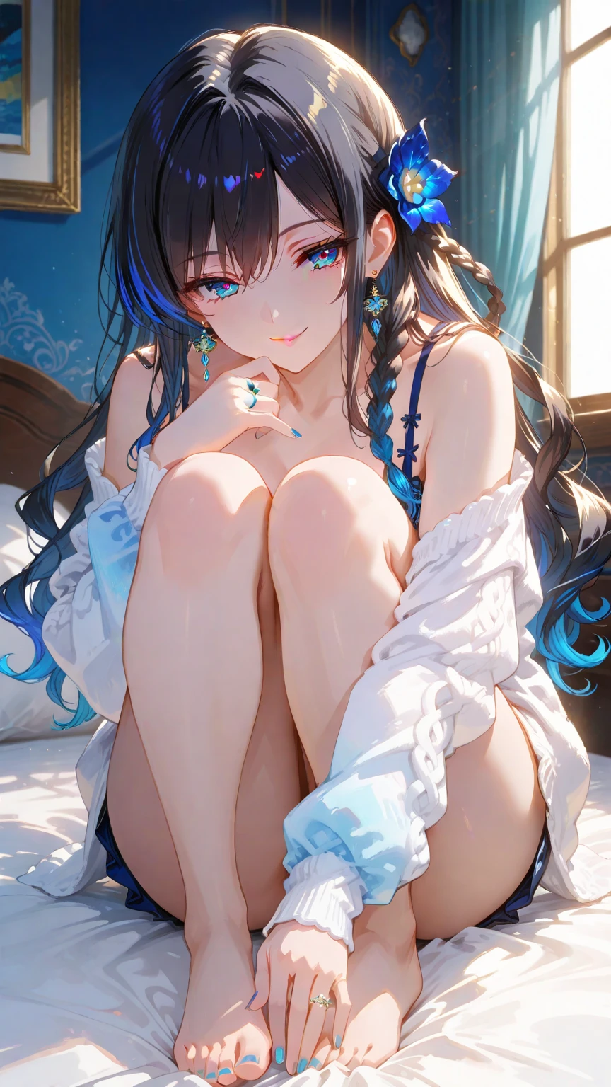 超High resolution, Attention to detail, high quality, High resolution, 最high quality, 4K, 8K, Awards, (artwork),Black hair twin tails、Female student、naked、anus、cute、blue eyes、