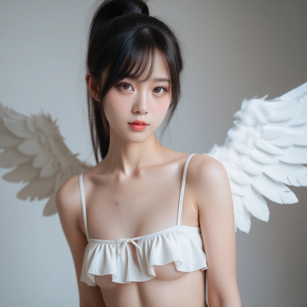 Naked shaved elementary school student,An angelic, young smile,A full-body shot of a 6-year-old elementary school student&#39;s shaved pussy and face from below, body type