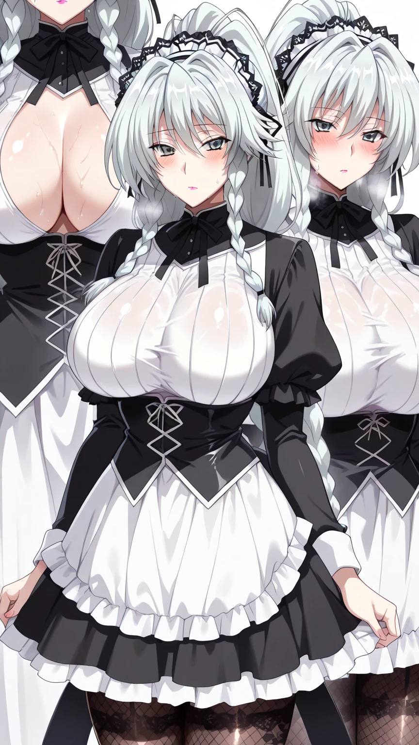 simple background, (3girls:1.8), (height_difference:1.8), (size_difference:1.5), (modern restaurant:1.3), (collarbone), (giantess:1.5), (foreshortening: 1.1), (adult woman: 1.4), elegant hair, (maid uniform), (multiple girls eating food on a tiny table: 1.5), (from sky view: 1.1), (crowds of people: 1.5), (minigirl), (tall girl: 1.1), professionally drawn, (huge breasts), (cleavage sweat), (anime drawing:1.1), (simple bold lines: 1.1), (anime:1.1), (very cute anime girl), (bright), (low contrast), (prettiest teenage girl), (mature face: 1.4), (tall girl with big breasts: 1.2),