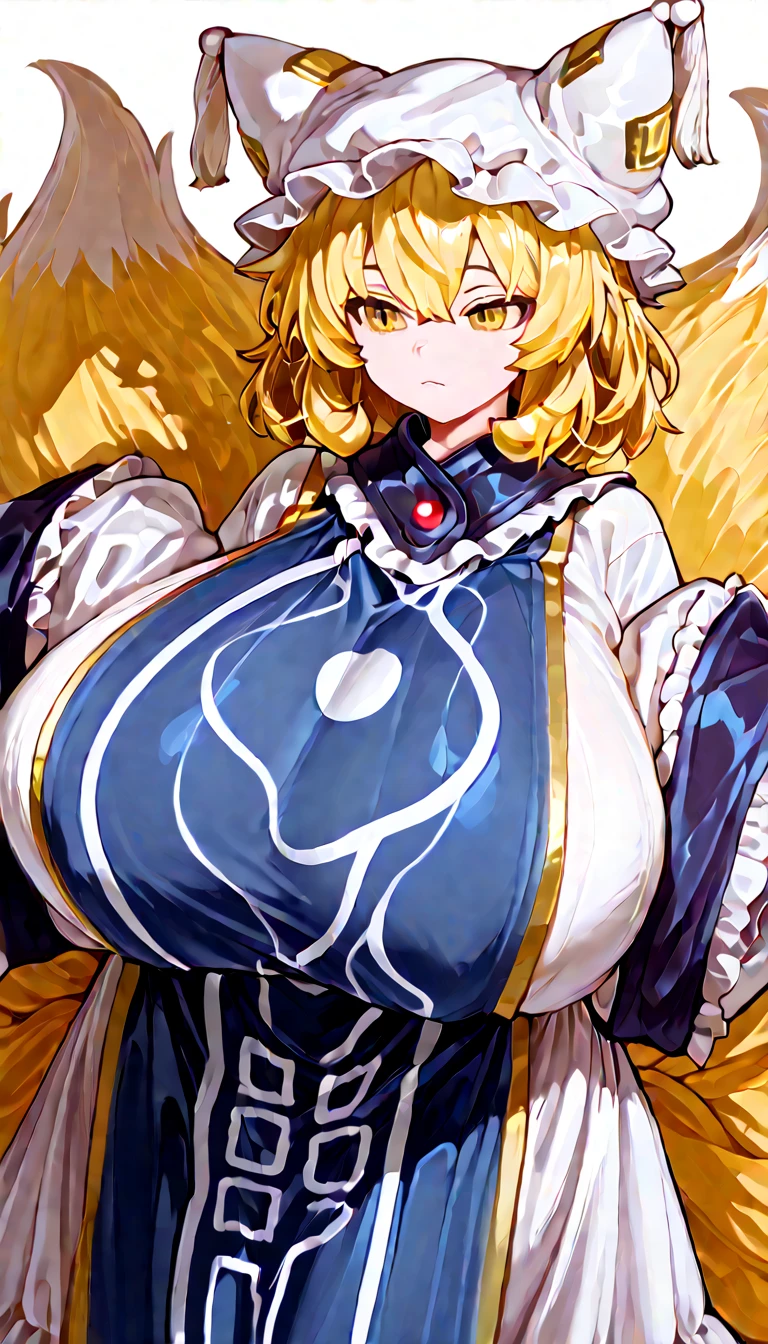 1girl, clementine \(overlord\), bikini armor, garter belt, gauntlets, blonde hair, short hair, good hand, good finger, masterpiece, extremely detailed CG unity 8k wallpaper, best quality, 32k, focus sharp ,huge breast