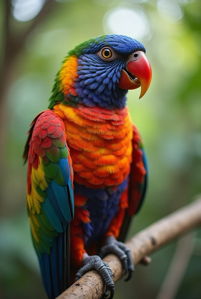 beautiful tail parrot