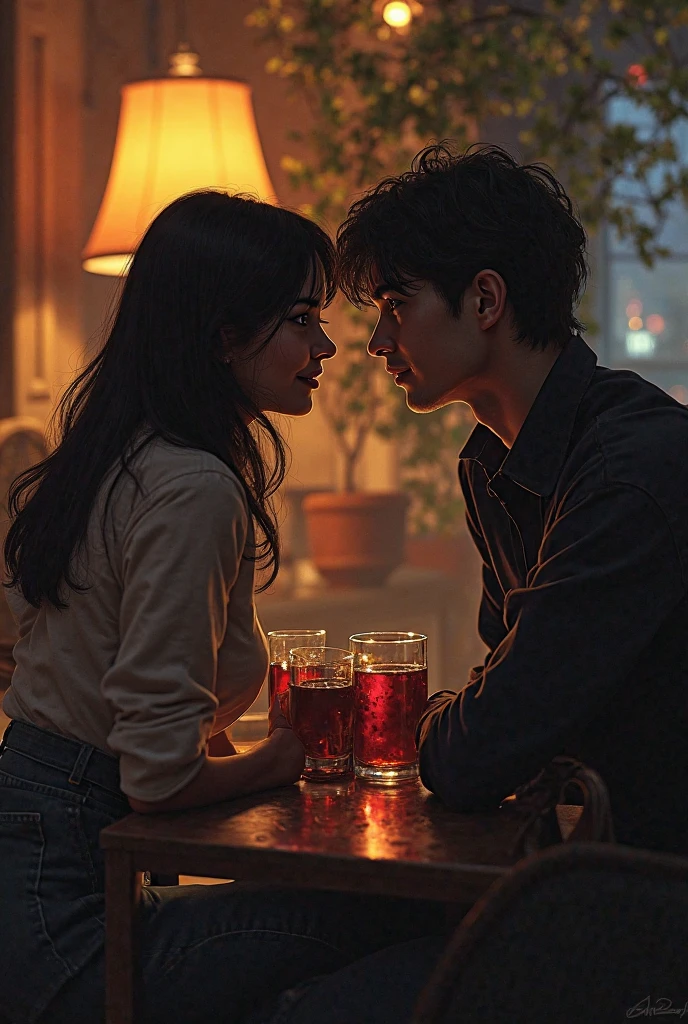 afraid couple sitting at a table in a restaurant with a plate of food, cena destacada do filme, jia, filme ainda, captura de tela de um filme, romantic protagonist, fotograma de filme, filme ainda de alta qualidade, esquentar, duende, ainda de um filme, fevereiro), ainda do filme, cena do filme live-action, ainda do filme