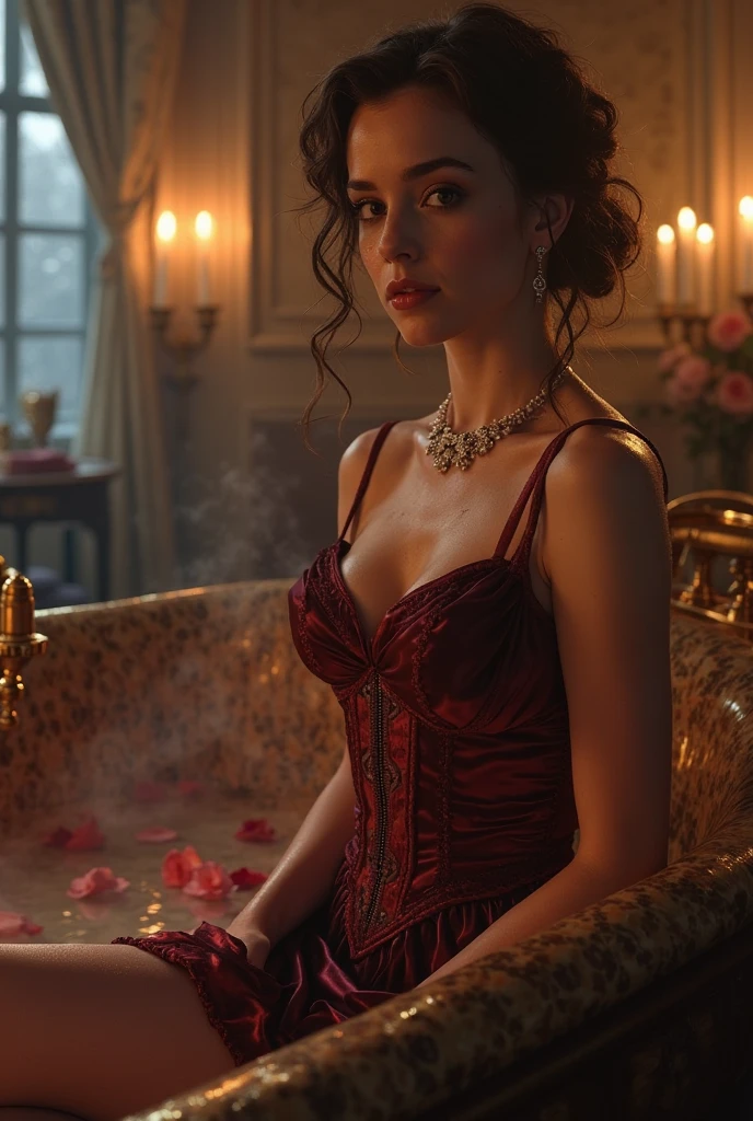 American movie scene, A woman dressed as a movie《american sweetheart》Shots of characters in,Full body portrait,Intricate details, Very detailed, Volumetric Lighting, 4K Rendering, picture, Surrealism, Realistic textures, Dramatic Lighting, Unreal Engine