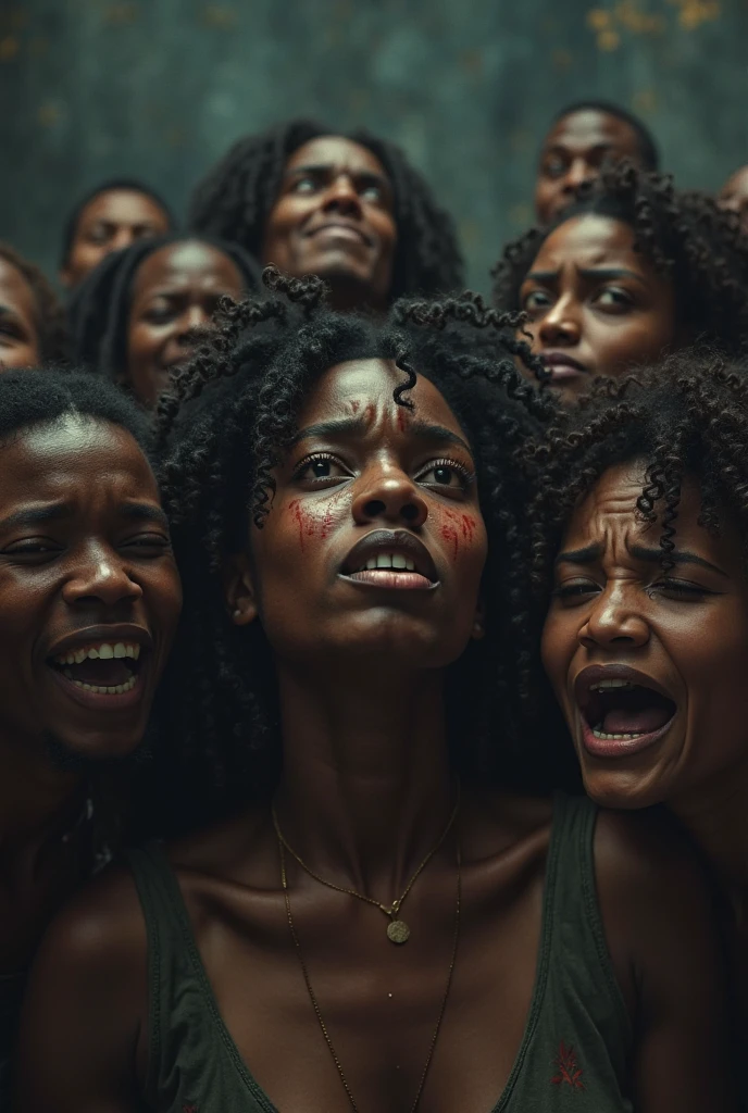 enslaved people crying and someone gives them freedom
