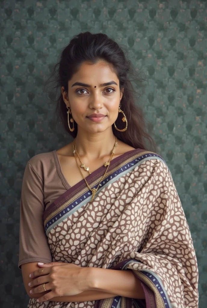 25yo Indian woman in a black croptop standing in a room, a photography by rajesh soni with sony dslr,Full Hd image, fair glowing skin, sweet smile on face, featured on pexels, samikshavad, lovely, cute face beautiful