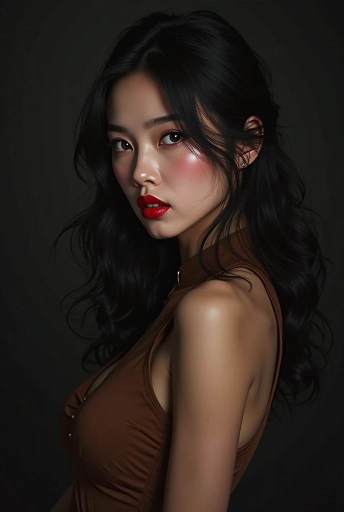 Hot asian girl seducing
