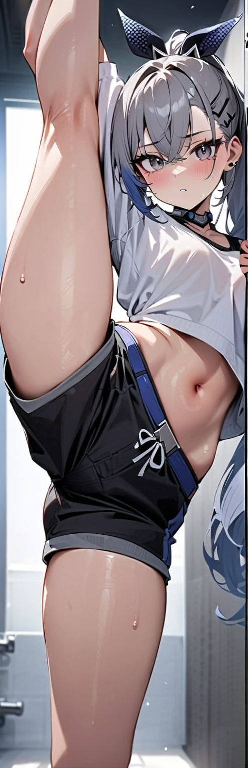 Furry wearing a sagging diaper holding crotch