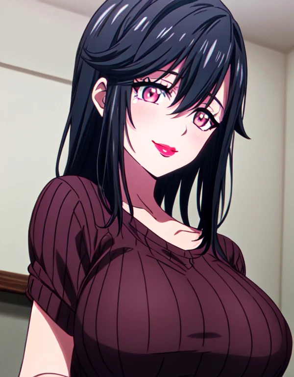 (work of art, best qualityer, ultra detali), 1 girl, KureKarura, gray sclera, white pupils, gazing at viewer, upper-body shot