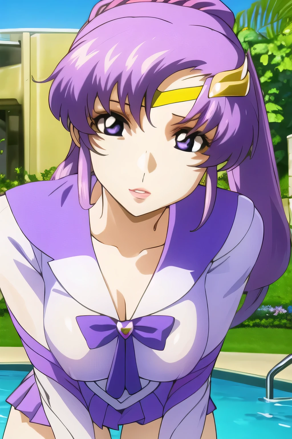 <lora:Sherry:1>, Sherry, 1girl, solo, blush, long hair, purple hair, choker, retro artstyle, bare shoulders, 1990s (style), collarbone, hair between eyes,
masterpiece, high quality, very_high_resolution, large_filesize, full color,