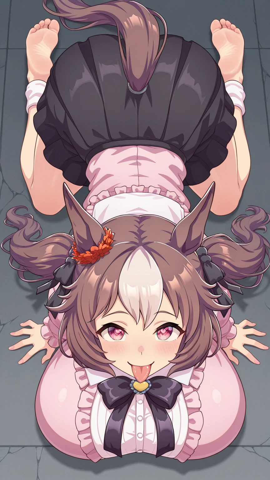 Dagasi Art, (((best quality))), solo, sitting, (upper body close-up), (furry), young girl, cat ears, long hair, ((white fur), ((body fur), (smooth fur), (striped shirt), (sport skirt), flat chest, hairy tail, blush, (:3), (on bed),