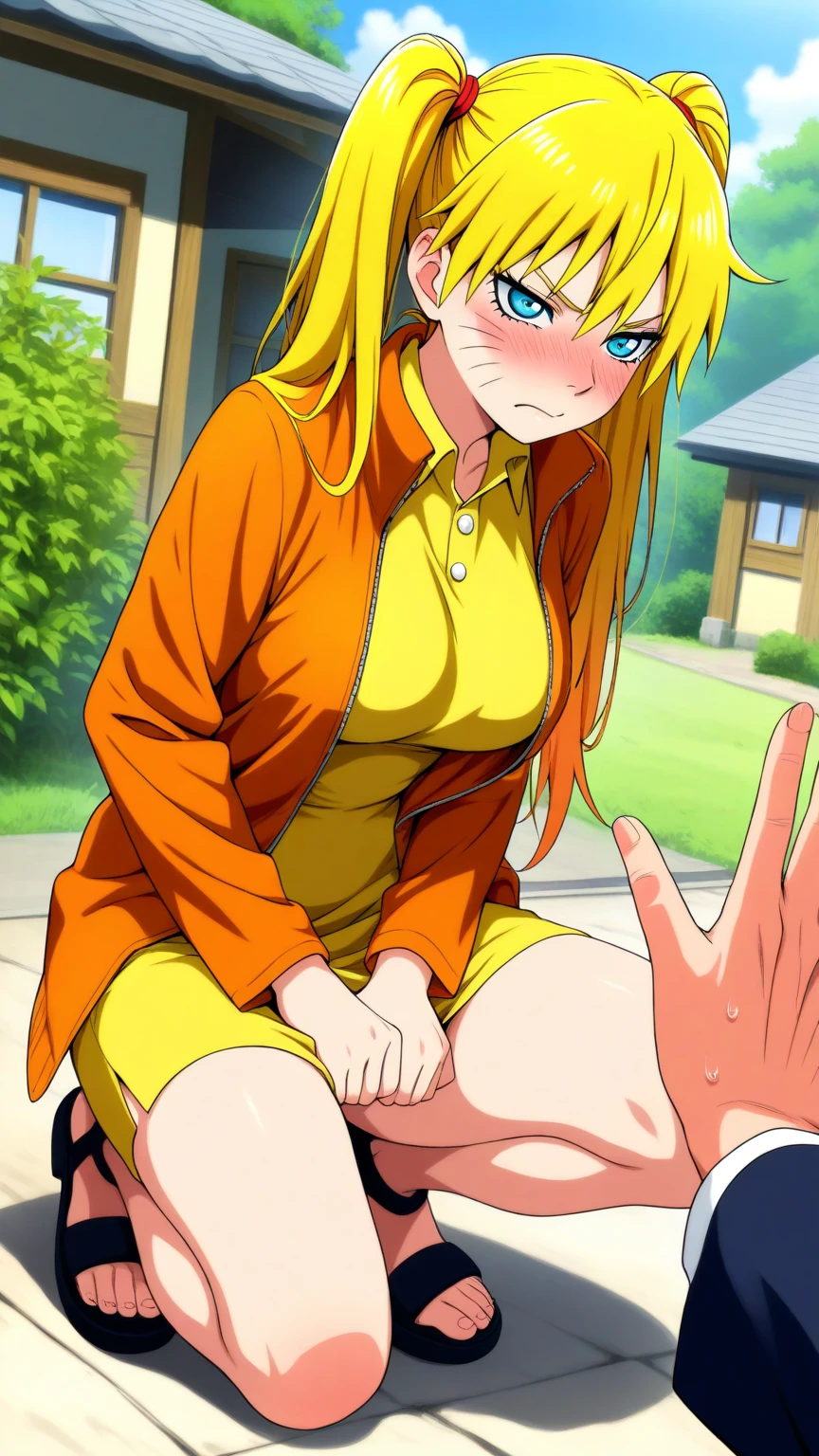 score_9, score_8_superior, score_7_superior, score_6_superior, score_5_superior, score_4_superior, Break Source_anime, anime screencap, Yellow XL, One girl, alone, smile, Open your mouth, Brown eyes, whole body, Character Name, Pokemon (Living things), Pokéball,veiny ?????,large ?????,testicles, ?????,vagina,futanari,futa,boy with ?????,feminine boy,tom boy,erection,1 boy, facial,cum on tongue,cum in mouth,cum on breast,cum on head,cum in pussy,cum on ????,cum on ????,cum on ?????,cum on body,excessive cum,projectile cum,breast milk,love juice,pussy juice,AS,splash from ?????,boy squirting, masturbation,masturbation,vaginale,sex, full body,nsfw,vaginale ?????,deep throat, broken melons, water eye,scared,blush,fucked silly,orgasm,in heat,afterglow,vulgarity,drooling,drivel,saliva trail,trembling,rape face,tears,
pony tail hair,