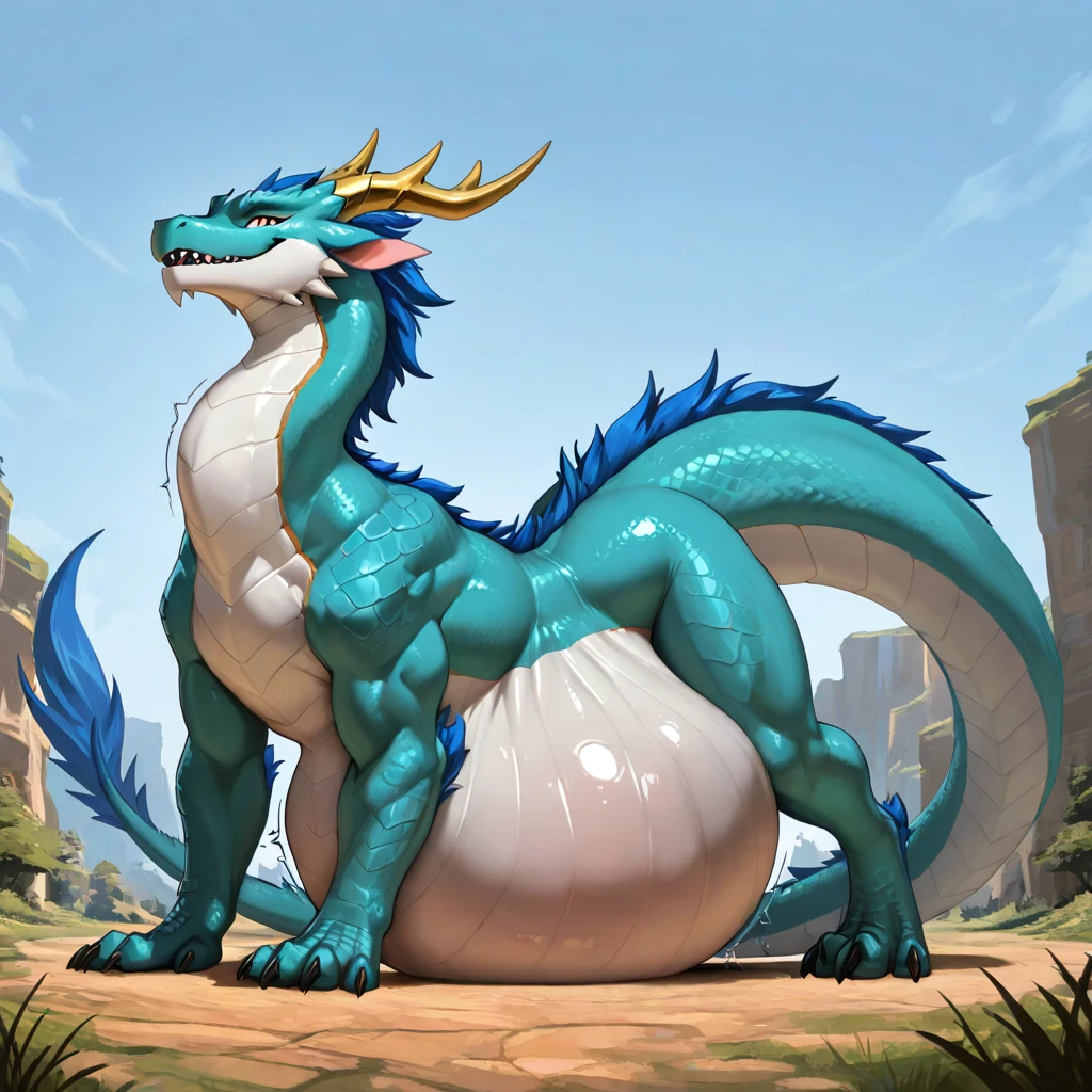 Uploaded on e621, (male human dragon), slightly chubby, fat, standing, solo, strong, muscular, detailed scale texture, castle, (battlefield), (tribal clothing, (long loincloth))), (shoulder armor, leg armor), blue body, white belly, dawn, shadow, dim environment, (chunie art, (drakgem), (rakisha), (kontanagamori)), (front view), looks happy, [simple background], Detailed student, masterpiece artwork, caustics, edge lighting, single light source, sharp shadows, single portrait, (digitgrade, toe claw), (kemono), by inessa garmash, greg rutkowski, pino daeni, ruan jia