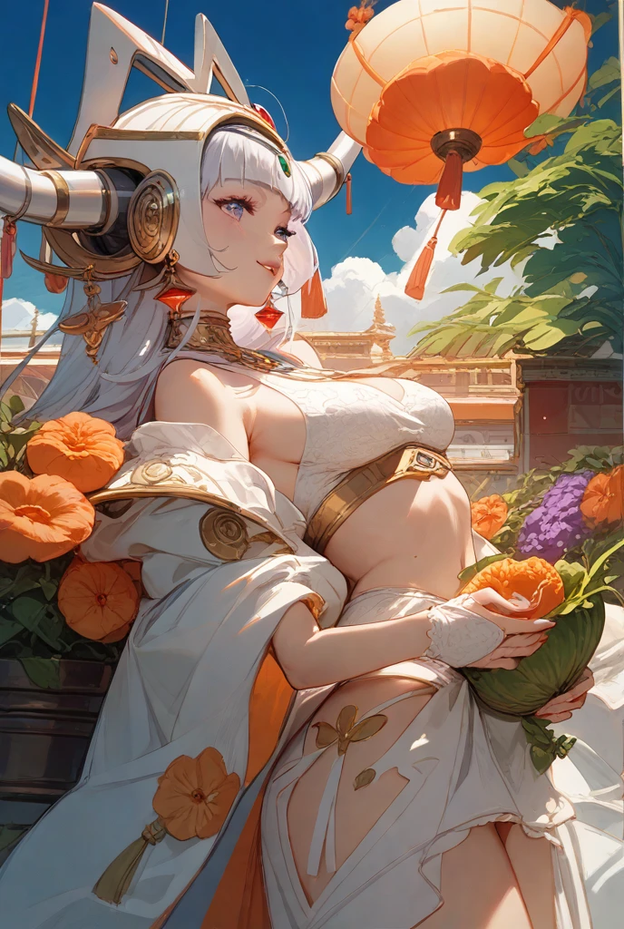 Guanyin sitting lotus，(Guanyin Bodhisattva)，Pudu sentient beings， The embodiment of grief，Buddhist deities，1 milf，(Pregnant mom)，Nankai Dojo，White silk robe，white legwear，white ribbons，White veil，pale white face，Long dark hair，Black pupils，Meditate cross-legged，（（super gigantic breasts）)， mothers，((Minimalist style，White lotus background))，Buddhist disciples，Rescue the suffering，infinitely merciful，Pudu sentient beings，Extremely solemn ，Listen to the faithful in the temple，Golden pupils，White skin of the，Meditate cross-legged，Lotus Terrace，Nothing to want，Create an atmosphere of holiness，Large photophase，Panlong bun，The mana is boundless，Ancient Chinese aristocracy， beautifullegs，Gorgeous ancient Buddhist ornaments，(Many exquisite white lotus ornaments)，Perfect flesh full of texture, , Scorching rendering, jaw dropping, Captivating visual treat，((best qualtiy)), ((tmasterpiece)),MAXIMUM DEFINITION、Many-Layer Textures ，ultra-detailliert， illustratio，(Super detailed face)，（s the perfect face）， Clear texture， finely detailed textures， Ultra HD detail display， Excellent image performance，High-quality illustrations，Perfect fit and harmonious tones，Deep lines，Precise brushstrokes，Strong sense of three-dimensionality，Delicate wearing feeling，Wonderful color scheme，intricately details