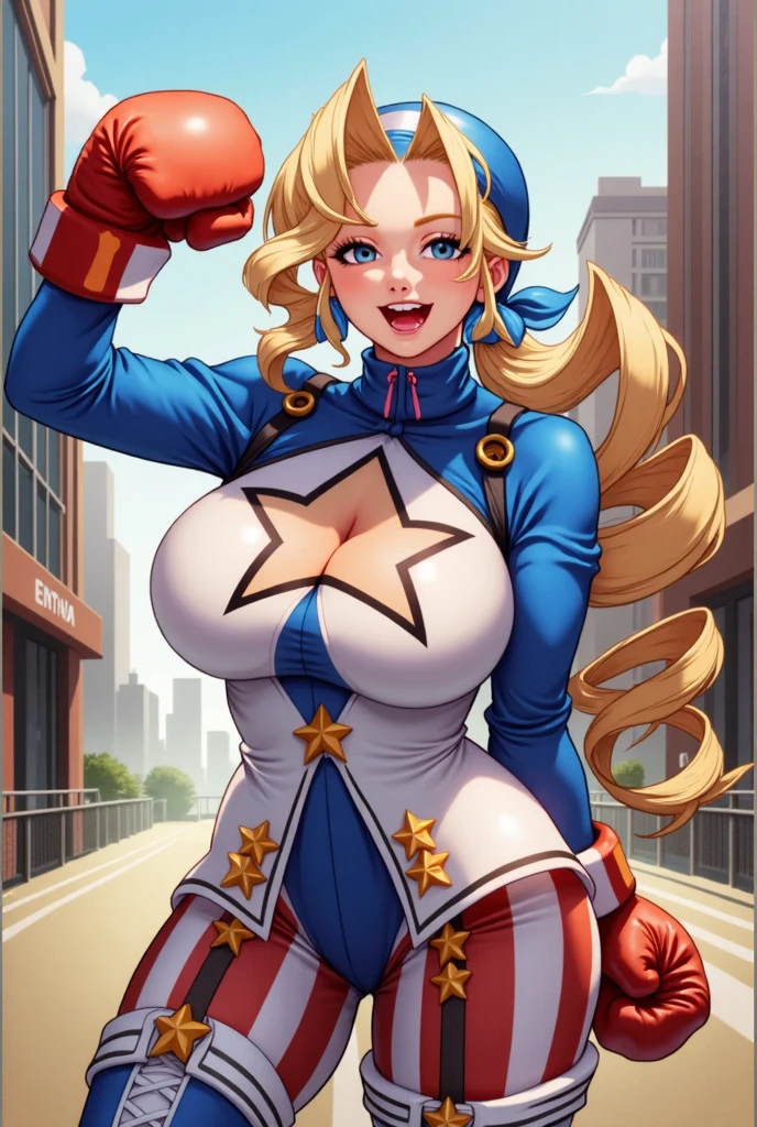score_9, score_8_up, score_7_up, score_6_up,score_5_up,score_4_up, hyper muscular, (BREAK domino mask:1.2), american flag print, striped bodysuit, red cape,starandstripe, toned, antenna hair, long hair, orgasm grin, (nsfw:1.2), pubic hair, in room, large breasts, nipples, (gigantic penis to anal:1.2), (pussy juice:1.2), cum, (muscle male:1.2), (anal sex:1.8), (Allmight:1.4), back supright straddle, hug, (from side below:1.2), (grabbing another's breast:1.2), city lights, night, (spread leg, squatting:1), see-through, (sexy lingerie:1.8), panties, cameltoe, (fishnet tights:1.4), (leaning forward:1.4),  (hands on knees:1.4), (sexy pose to emphasize breasts:1.6), (press breasts together:1.2), extremely detailed eyes and face,