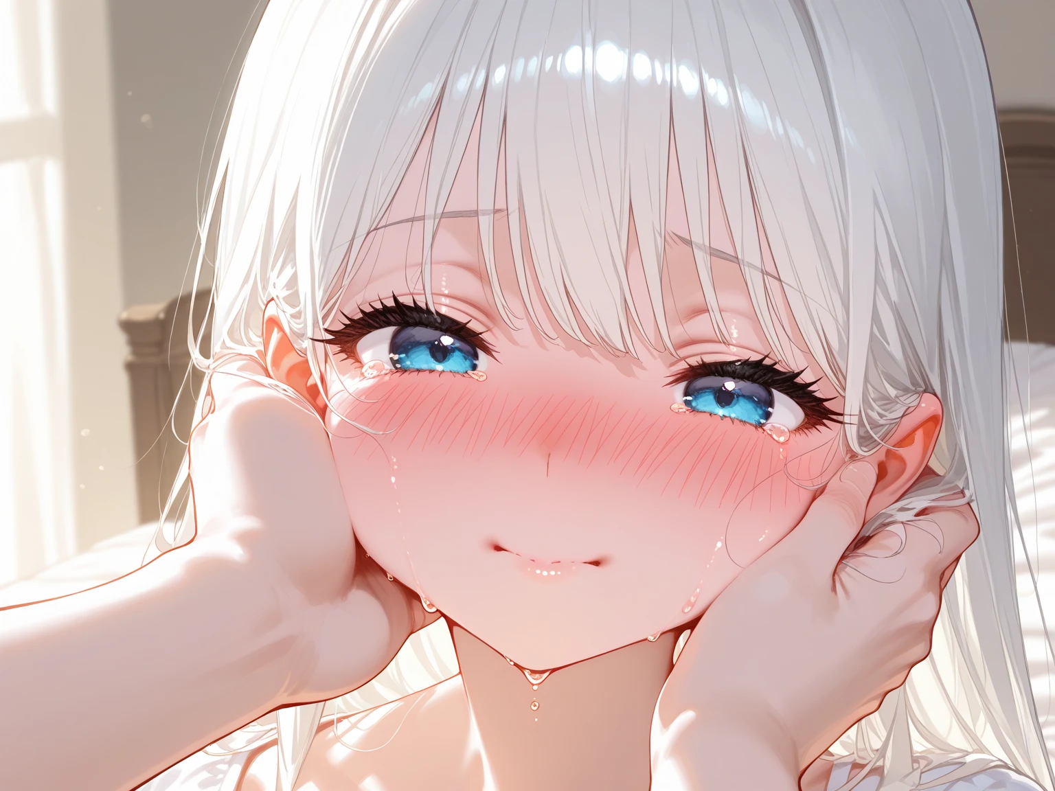 (((pov,1 boy, penis, fellatio)))、(highest quality)), ((masterpiece)), (Familiar), Perfect Face,Shiny skin,Beautiful breasts,red eyes,Shiny skin、Sunburned skin、Sweat、Off the shoulder、Double teeth、Hotel 、(((short Bob hair))) 、silver Hair Color、Young、Big Breasts,(((Milking)))、(((2girls,Breast Matching)))、bitch、Handjob、(((Breast milk,cum)))、Subjective、penis lickingprojectile cum、cum on body , (((cum on breast)))、On all fours.Penis between breasts 、(((Prone、{school uniform,Short sleeve shirt,break,(Checked skirt:1.2)))、(((透ける)))、(((sweat)))、(((wet)))、(((perfect penis)))、(((from above)))、(((crowd)))
、(((あみタイツ)))、(((crotch grab)))


