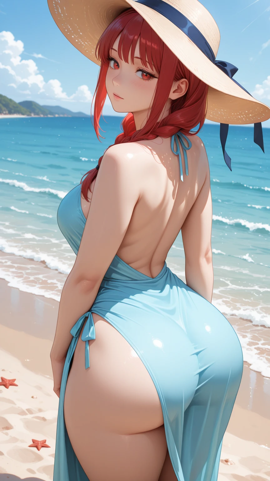 masterpiece, Best quality, (epiCRealLIfe), (photorealistic1.4) (young woman), (hazelmoore butt tail), (hazelmoore in full white swimsuit), (European Model), (wink), (tongue out), (pikkyroxanne costume), (pikkyroxanne hairstyle), (Char_shlow-Roxanne dog tail), (pikkyroxanne white swimsuit), pikkyroxanne, looking at viewer, orange hair, blonde hair, hair between eyes, bangs, brown eyes, breasts, animal ears, collar, , , (roxanne butt tail), (roxanne orange butt tail), dog ears, cleavage, floppy ears, black collar, dog girl, (on the beach), (daylight), (daytime), (natural lights), (latex white swimsuit), (white one piece swimsuit), (look at viewer), (tongue), (from front), (orange dog tail), (haremroxanne-nvwls-v1-000009 butt tail),